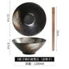 Tazón de Ramen Japonés Tazón Grande para Fideos Tazón Creativo con Forma de Sombrero de Bambú Tazón de Trompeta Tazón para Fideos Tazón para Comer Fideos Instantáneos Vajilla de Cerámica Tazón para Sopa