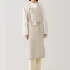 Delantal Cruzado para Comercio Exterior Estilo Japonés y Coreano que Cubre la Cadera para Jardinería y Cocina, Estilo Nórdico, Moda Minimalista Japonesa, Ropa de Trabajo Unisex