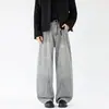 Ropa para Hombre Fengshe / Novedad de Primavera Estilo Americano Jeans Guadaña Holgados Retro Modernos Rectos de Pierna Ancha para Hombre