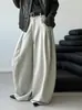 La nueva colección de otoño de Juzhi presenta pantalones casuales de cintura alta de moda estilo coreano con bolsillos grandes y diseño de globo, populares en línea, modelo 9956