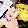 Nail Art Acabado Fake Nail Wear Unha Removível Seaside Toenail Patch Nail Piece Toenail Piece J Collection II