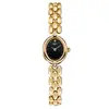 Mia Myar Estilo Vintage Oval Retro Simple Antiguo Exquisito Compacto Reloj de Mujer Elegante Reloj para Dama