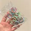Goma elástica alta para el pulgar de niña, Goma elástica pequeña negra, Cuerda para el pelo de niños, Accesorio de trenza de pelo no dañino