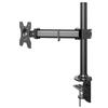 Soporte de Monitor de 14-32 pulgadas con Abrazadera, Invertido, Sin Taladro, Altura Ajustable, Gestión Interna de Cables, Soporte de Escritorio para Computadora que Aumenta la Altura