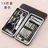 Kit de Cortadores de Unha 19 peças Beleza faca de pedicure para unhas tesoura kit de cuidados kit de manicure cortadores de unha cortadores de unha