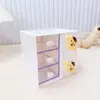 Caixa de Armazenamento Estilo Japonês Desenho Sanrio Porta-Canetas Mini Caixa de Joias Porta-Canetas de Mesa Fofo Caixa Organizadora de Três Camadas