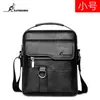 Bolso de Hombro para Hombre Textura de Cuero Genuino Bolso para Documentos Oficiales Cruzado Negocios Casual Mochila Vertical