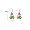 Pendientes Acrílicos Planos de Santa Claus Transfronterizos Colgantes Navideños Animales Lindos Pendientes Pendientes