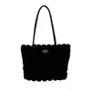 Bolso de Mano de Peluche Gran Capacidad Bolso de Axila Estilo Coreano para Mujer Bolso de Hombro Nuevo Bolso de Hombro Casual para Mujer