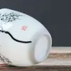 Taza de té pintada a mano taza de té de cerámica pastel juego de té kung fu taza de té pequeña porcelana blanca taza grande individual Taza de Maestro