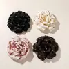 Elegante Francés Lunares Flor de Rosa 3D DIY Dulce Chica Vibe Parte Trasera de la Cabeza Pinza de Garra Accesorios para el Cabello Accesorios para la Ropa