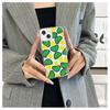 Nueva funda verde de hongo para teléfono Apple 15promax para iPhone14 absorción de impactos resistente a caídas 13 funda suave transparente