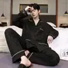 2025 Nuevos Pijamas Derong para Hombre Otoño e Invierno Manga Larga Casual Tallas Grandes Adolescentes Terciopelo Delgado Cálido Ropa para el Hogar