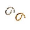 Suministro Puntual del Fabricante Accesorios para Joyería DIY Anillo Abierto de Acero Inoxidable Color Acero Dorado Anillo Individual Conector al por Mayor Colgante