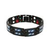 Pulsera Magnética de Doble Fila Estilo Nuevo Europeo y Americano, Pulsera con Adhesivo de Fibra de Carbono Moda Hombre Europea y Americana, Estilo Lujo Ligero Exclusivo Transfronterizo