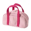 Amazon Transfronterizo Color Sólido Simple Multifuncional Terciopelo Bolso Tote Pequeño Estuche para Lápices Gran Capacidad Pana Resistente a Manchas Bolsa de Almacenamiento
