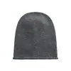 Gorro Mismo Estilo que Yu Shuxin para Mujer, Versátil Otoño e Invierno, Circunferencia de Cabeza Grande, Gorro Negro con Borde Enrollado, Hace que la Cara se Vea Más Pequeña, Gorro Holgado
