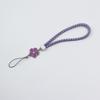 Cuerda corta tejida de trébol, cuerda de cuero sintético, cordón con forma de flor pequeña, cordón corto para teléfono móvil, cordón de juguete, 10 colores disponibles