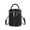 Bolso Cubo Retro para Mujer 2026 Nuevo Bolso de Mano Moderno Bolso Redondo Cilíndrico Alta Apariencia Ligero Lujo Nicho Bolso de Hombro Cruzado