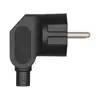 Enchufe alemán francés cableado lateral enchufe de cableado estándar europeo cabeza recta ensamblada calibre europeo enchufe de alimentación con conexión a tierra de tres polos