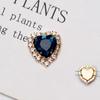 Garra de Borde en Forma de Corazón Transfronterizo Diamante de Corazón Colorido Hebilla de Cristal Diamante de Imitación de Vidrio DIY Ropa Vestido de Novia Zapato Bolso Diamante Cosido a Mano