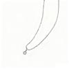 Colgante de circonita cúbica chapado en oro de 14 quilates, estilo japonés, superbelleza, universal, ajustable, con cinturón apilado, cadena de clavícula ligera y lujosa para mujer.