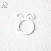 Conejo de Dibujos Animados Pintado de Colores Hebilla de Resorte Anillo Abierto Colgante Accesorios para Joyería DIY Colgante para Llavero Bolsa
