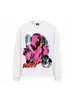 Camiseta Retrô Manga Longa Filme Scarface Impressão Digital Direta Solta Algodão de Xinjiang Gola Redonda Top Outono Inverno Masculino