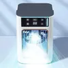 Ventilador Acondicionador de Aire Pequeño con Cubitos de Hielo para Uso Doméstico, Mini Enfriador de Aire, Aire Acondicionado Móvil, Ventilador con Spray Frío, Unidad Portátil de Escritorio