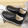 Zapatos de tela antiguos de Beijing para hombre, de algodón, forrados con vellón, gruesos, cálidos, antideslizantes, para papá, para invierno de 2024