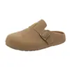 Zapatos Birkenstock de Suela Blanda para Mujer, Pantuflas de Suela Gruesa para Uso en Exteriores, Nuevo Estilo Primavera y Otoño 2026 Mocasines Birkenstock Cerrados de Punta Media para Mujer
