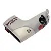 Funda para Putter de Golf, Funda para Cabeza de Eje Recto, Tapa para Cabeza de Putter, Exquisita Tapa Bordada Personalizada para Palo, Estilo Velcro Negro