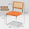 Cadeira de jantar retrô popular nórdica ins cadeira de vime simples moderna para casa cadeira japonesa de meados do século cadeira de casa de temporada para lazer