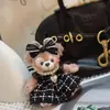 Chaveiro Lanyard Pingente Boneco de Pelúcia Urso Shirley Rose Duffy Fofo de Outono e Inverno Presente de Aniversário para Casal