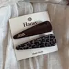 Grampo de Cabelo com Estampa de Leopardo Coreano, Presilha Lateral de Alto Padrão e Exquisite, Presilha para Franja com Combinação de Cores, Presilha para Cabelo da Testa, Acessório de Cabelo Grampo