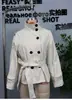 Ropa Europea y Americana de Mujer Transfronteriza 2026 Aliexpress Más Vendida Moda Casual Gabardina Larga con Cinturón Chaqueta Corta