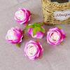 Atacado 7cm pérola flanela rosa flor cabeça simulação casamento carro falso flor DIY mão design floral design transfronteiriço