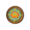 Posavasos de Madera de Nogal Seleccionada Estilo Dunhuang Paquete de Materiales Hechos a Mano para DIY Sin Esmalte Pintura sobre Seda Jingtailan Regalo Cultural y Creativo