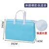 Bolsa aislante para té con leche para barbacoa de papel de aluminio con puntos, bolsa de embalaje para brochetas fritas con logo para llevar, bolsa de embalaje de mano de tela no tejida