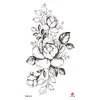 Adesivos de Tatuagem Florais Pequenos para Braço Inteiro e Costas, Geisha Borboleta Flor de Rosa Coloridos Criativos Peculiares Frescos Adesivos de Tatuagem