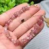 Pulsera de Cristal Blanco Natural, Pulsera de Fluorita, Pulsera de Cristal Sencilla y Elegante para Mujer con Cristales de Forma Irregular, Venta al por Mayor