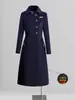 Roupa Externa de Lã Profissional Roupa de Trabalho Feminina Plus Algodão Engrossado Comprimento Médio Departamento de Vendas de Hotel Roupa Externa de Lã Inverno