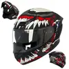 Capacete Articulado para Motocicleta Voss Novo Padrão Nacional, Lente Dupla, Para Todas as Estações, Capacete Integral Unissex, Capacete de Verão, Certificado 3C