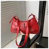 2025 Moda Simples com Rebites Primavera Nova Moda Estilo Ocidental Design Personalizado Bolsa de Ombro Transversal de Axila Feminina