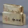 Bolsas de té tipo acordeón selladas por el centro de aluminio puro personalizadas, Bolsas individuales pequeñas para té de mandarina verde, Bolsas de empaque impresas para té Pu'Er