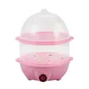 Fábrica por atacado mini caldeira de ovos de camada única e dupla tampa transparente grande capacidade vapor de ovos eletrodomésticos de cozinha presente