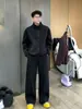 Nova coleção outono e inverno: conjunto casual de fleece dupla face de peso pesado para homens, apresentando estilo relaxado, aquecimento, conforto e peças externas versáteis e calças compridas