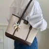 Bolso de mezclilla transfronterizo de gran capacidad para mujer, nuevo modelo de verano 2026, bolso de hombro simple y elegante para el trabajo y los desplazamientos, bolso tote