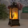 Decorações de Natal Lâmpada de Vento de Natal Castiçal Lâmpada Decoração Luz Noturna Enfeites de Mesa Presentes de Natal