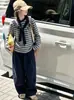 Conjunto de Chal a Rayas para Niñas Primavera y Otoño 2026 Nuevo Estilo Coreano Moda Casual Holgado Conjunto de Dos Piezas para Niñas Mayores